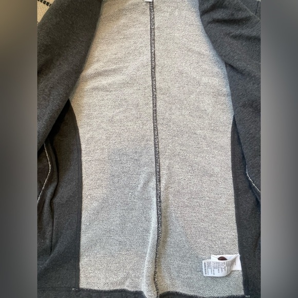 James Perse Grey Gray Cotton Jersey Blazer Cardigan Size 1 Small - Picture 4 of 9